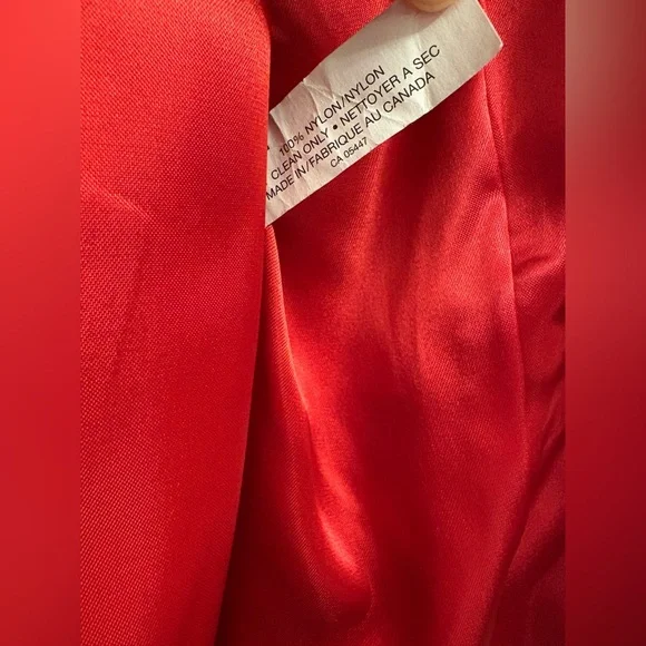 Red Leather Zip-up Jacket - Picture 8 of 12